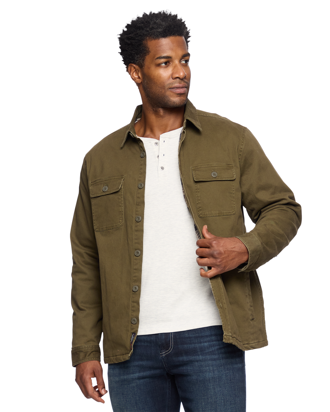 DUNN FLANNEL LINED STRETCH JACKET Flag Anthem