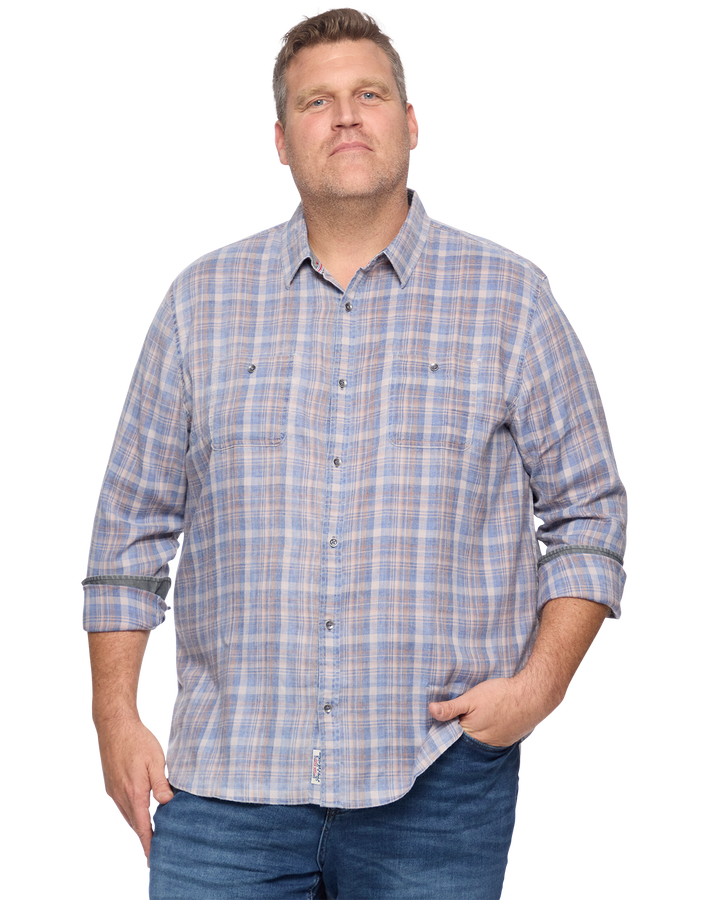 SHELBYVILLE VINTAGE SOFT STRETCH SHIRT BIG & TALL