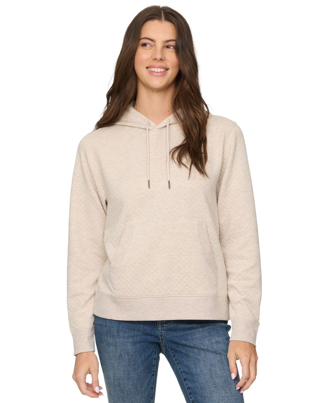 WOMEN'S BRADNER SUPER-SOFT QUILTED HOODIE