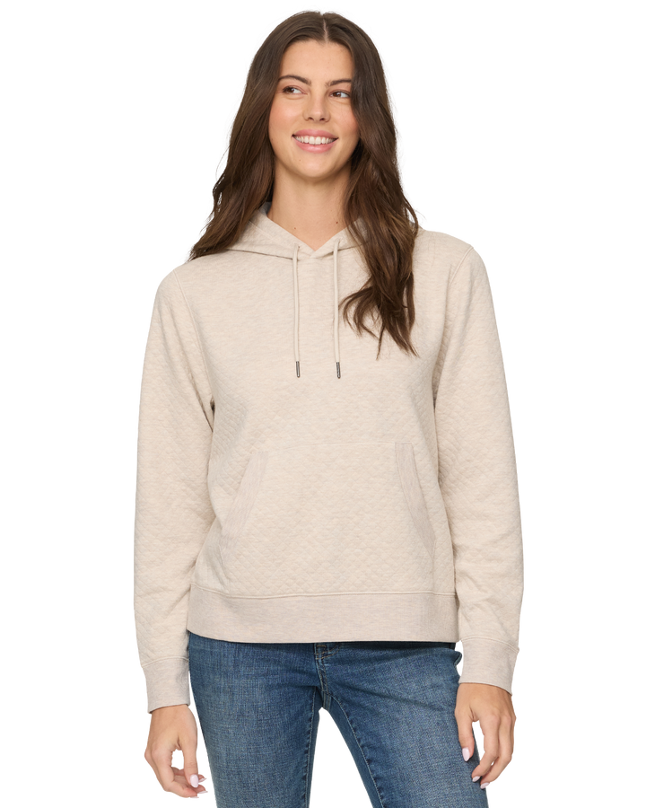 WOMEN'S BRADNER SUPER-SOFT QUILTED HOODIE