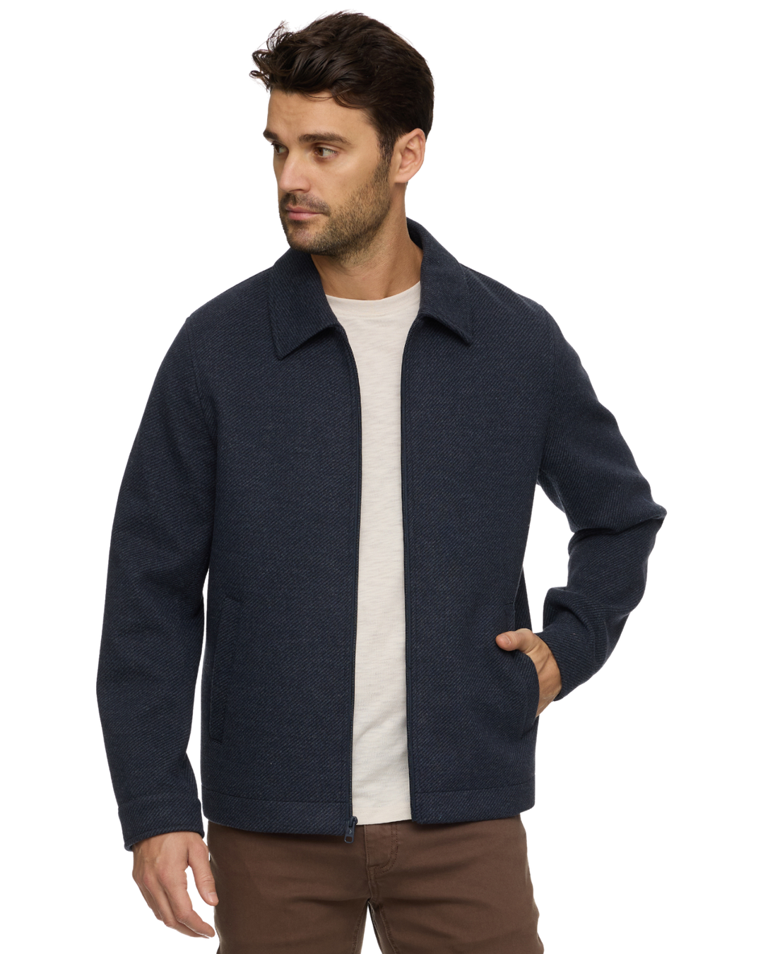 GILBERT BRUSHED TWILL JACKET