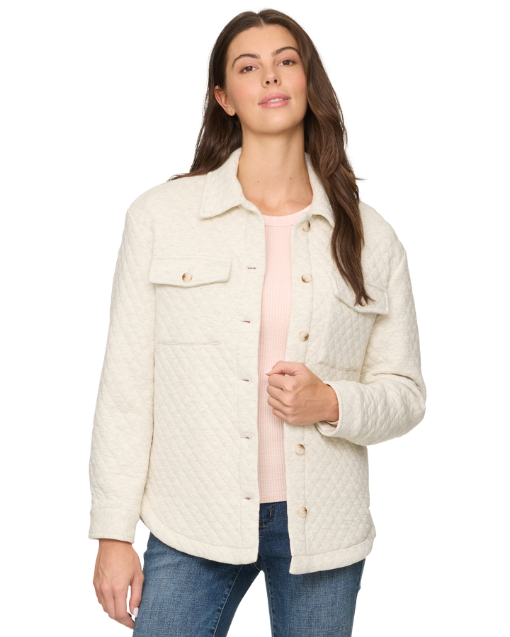 ELIZABETH QUILTED KNIT SHACKET