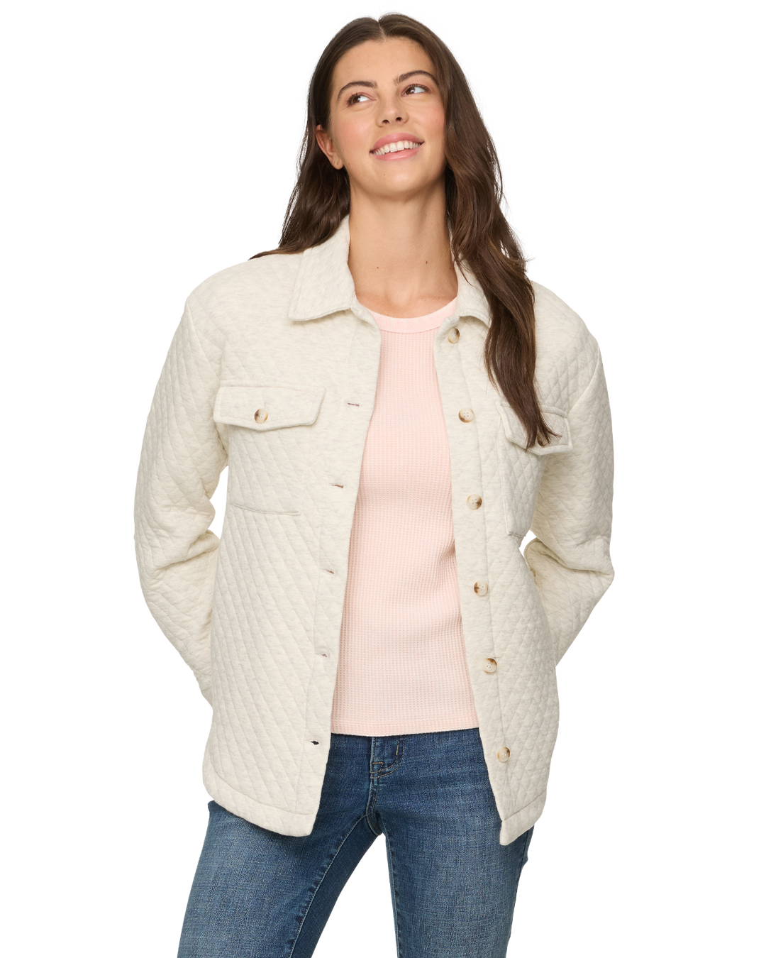 ELIZABETH QUILTED KNIT SHACKET