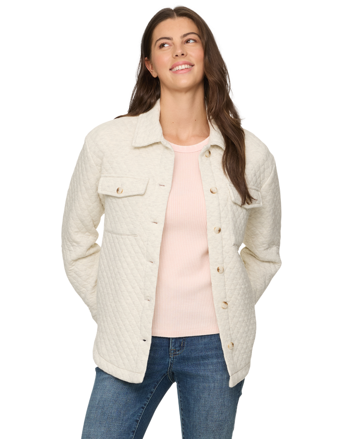ELIZABETH QUILTED KNIT SHACKET