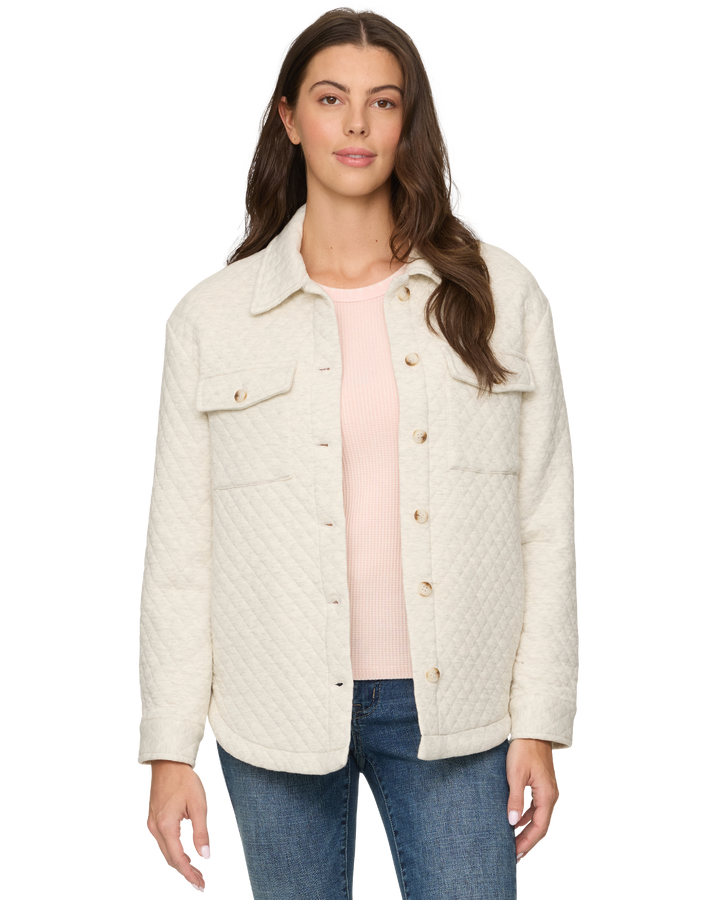 ELIZABETH QUILTED KNIT SHACKET