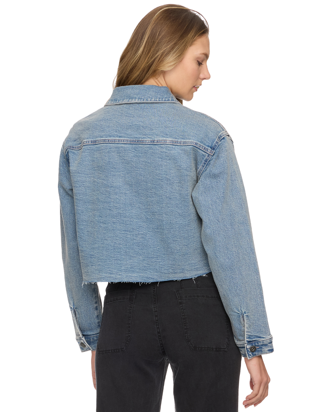 ST. JOHN'S SIDNEY CROPPED DENIM JACKET