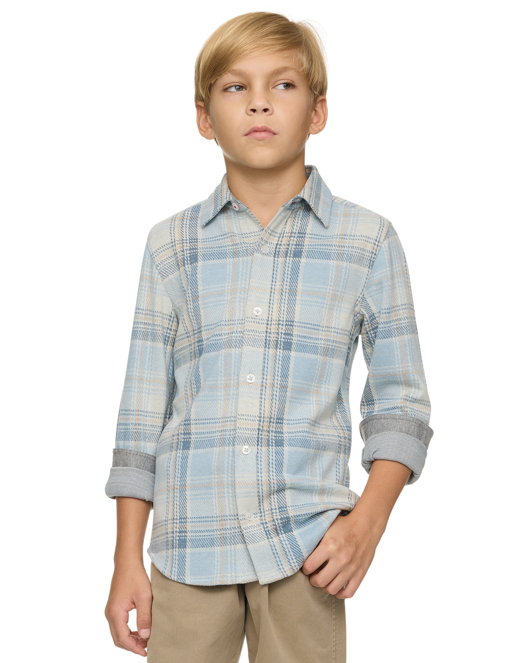 BOYS HERO STRETCH FLANNEL SHIRT