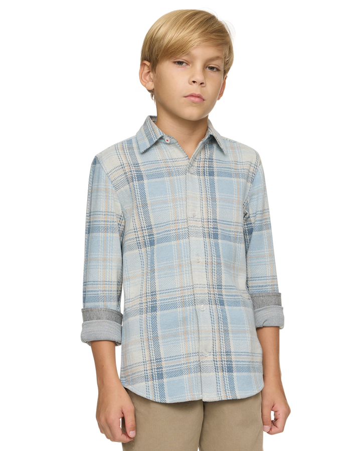 BOYS HERO STRETCH FLANNEL SHIRT