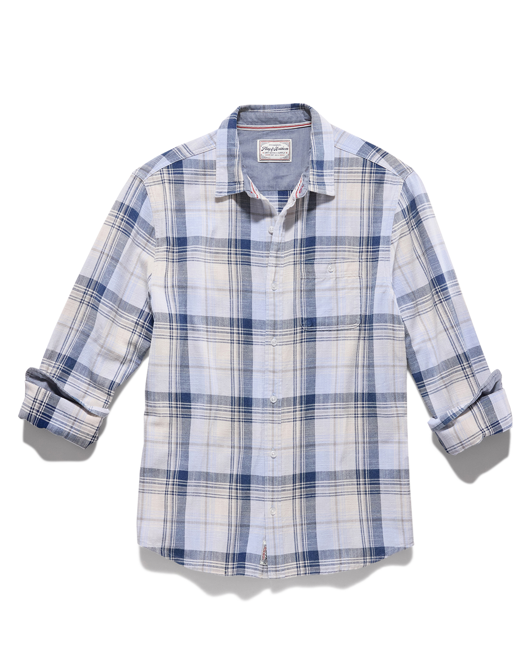Roswell Vintage Washed Shirt Blue/Navy/Cream / XL Roswell Vintage Washed Shirt Blue/Navy/Cream / XL