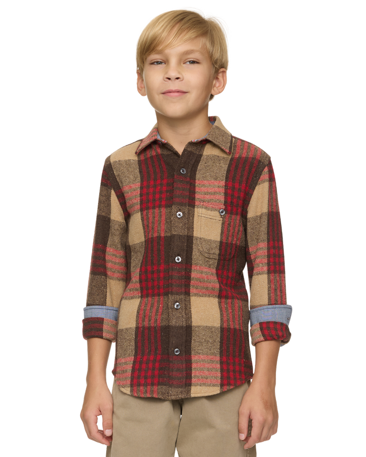 BOYS LANSING FLANNEL SHIRT