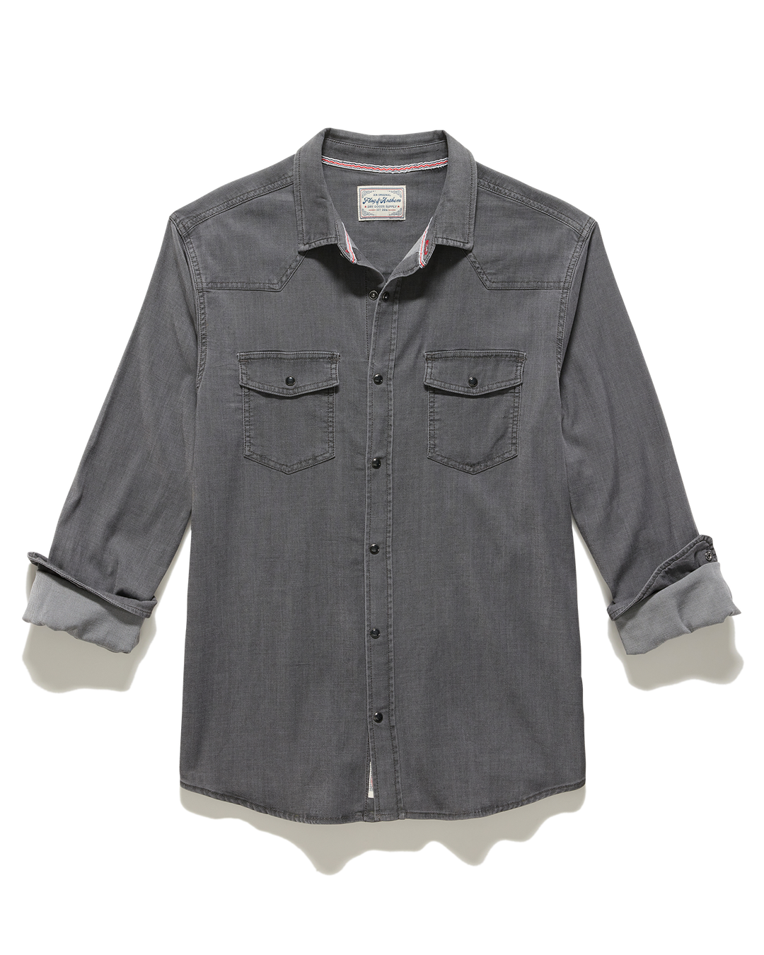 SACRAMENTO STRETCH CHAMBRAY WESTERN SHIRT