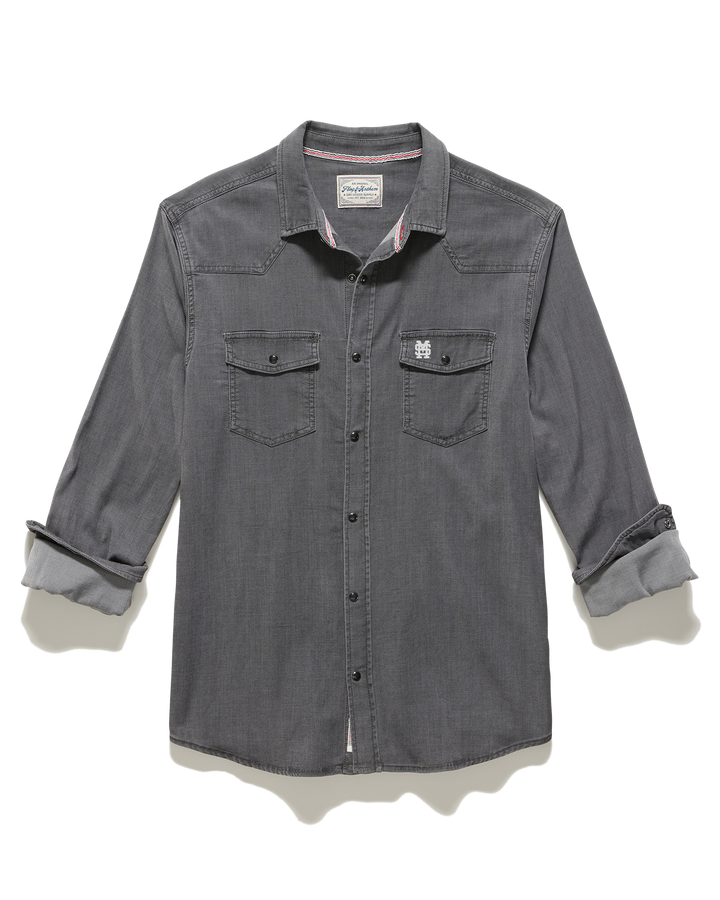 MISSISSIPPI STATE SACRAMENTO STRETCH CHAMBRAY WESTERN SHIRT