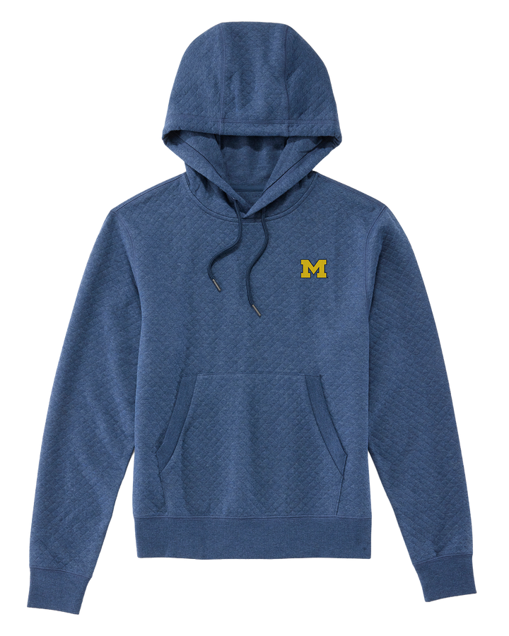 MICHIGAN WOMEN'S BRADNER SUPER SOFT QUILTED HOODIE