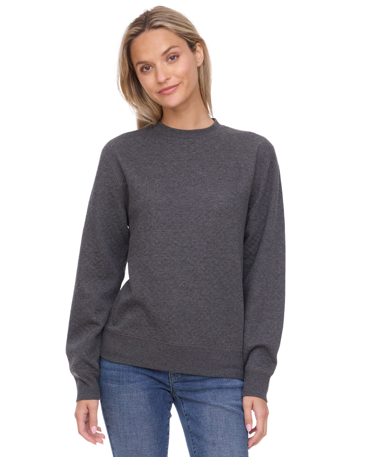 WOMEN'S BRADNER SUPER SOFT QUILTED CREWNECK