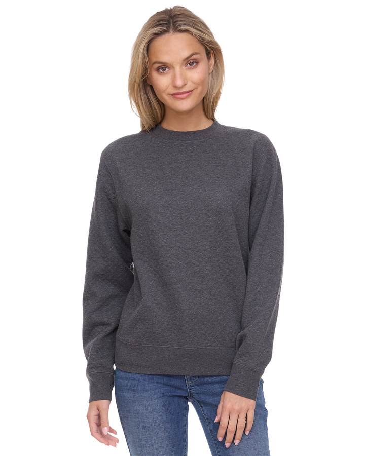WOMEN'S BRADNER SUPER SOFT QUILTED CREWNECK