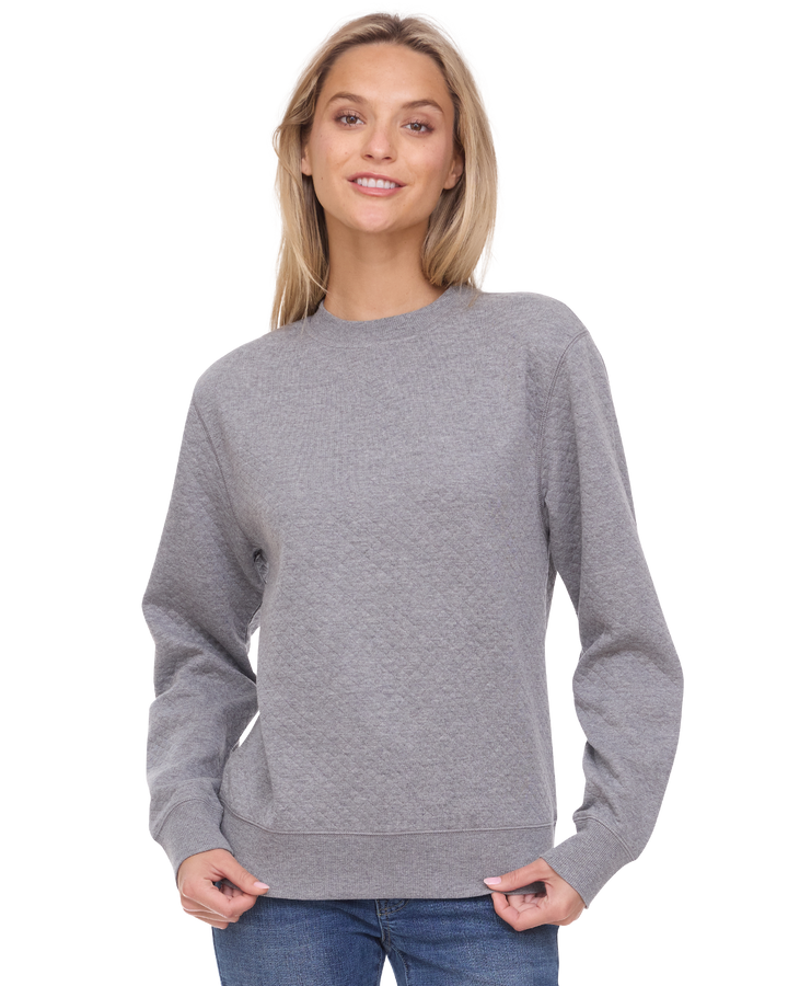 WOMEN'S BRADNER SUPER SOFT QUILTED CREWNECK