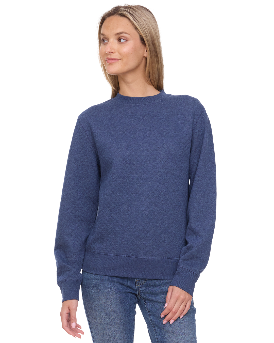 WOMEN'S BRADNER SUPER SOFT QUILTED CREWNECK