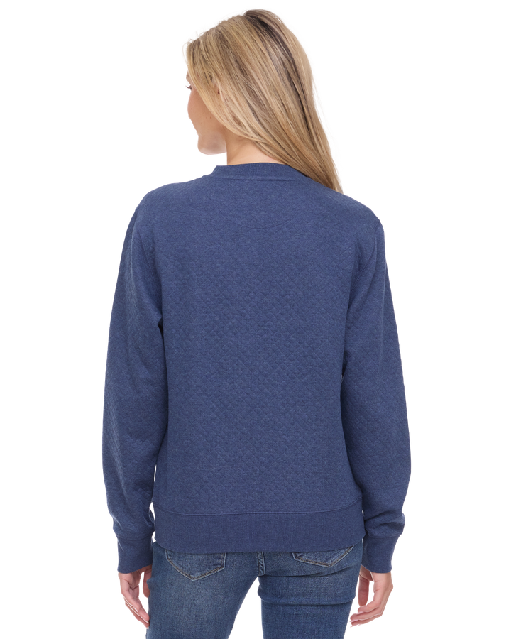 WOMEN'S BRADNER SUPER SOFT QUILTED CREWNECK