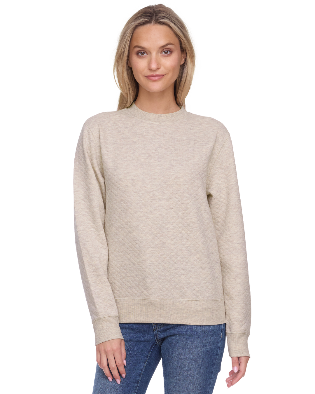 WOMEN'S BRADNER SUPER SOFT QUILTED CREWNECK