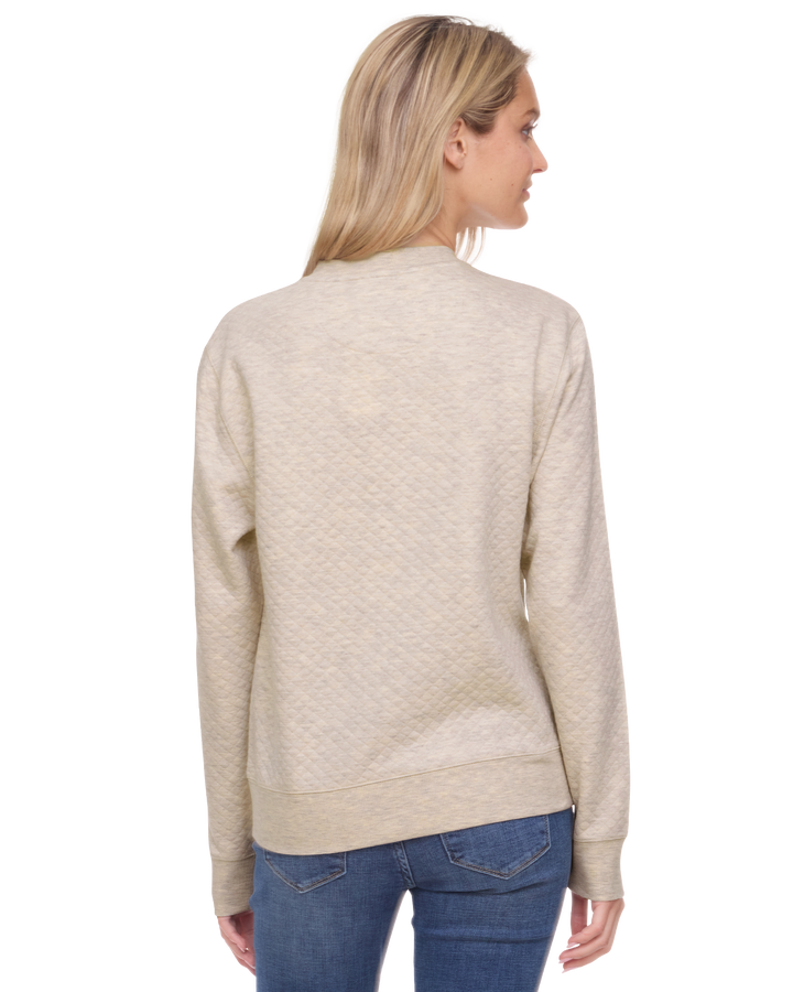 WOMEN'S BRADNER SUPER SOFT QUILTED CREWNECK