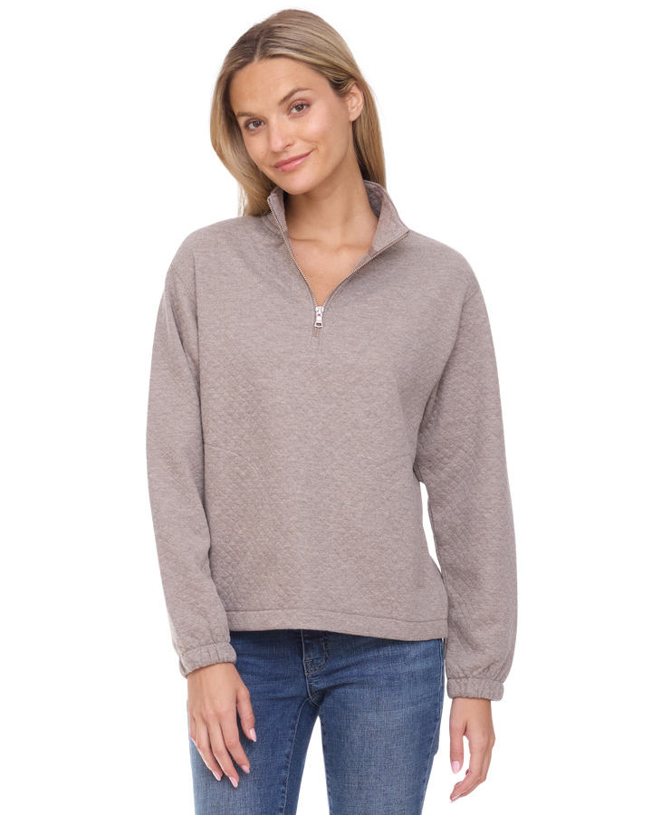 WOMEN'S BRADNER SUPER-SOFT QUILTED 1/4-ZIP