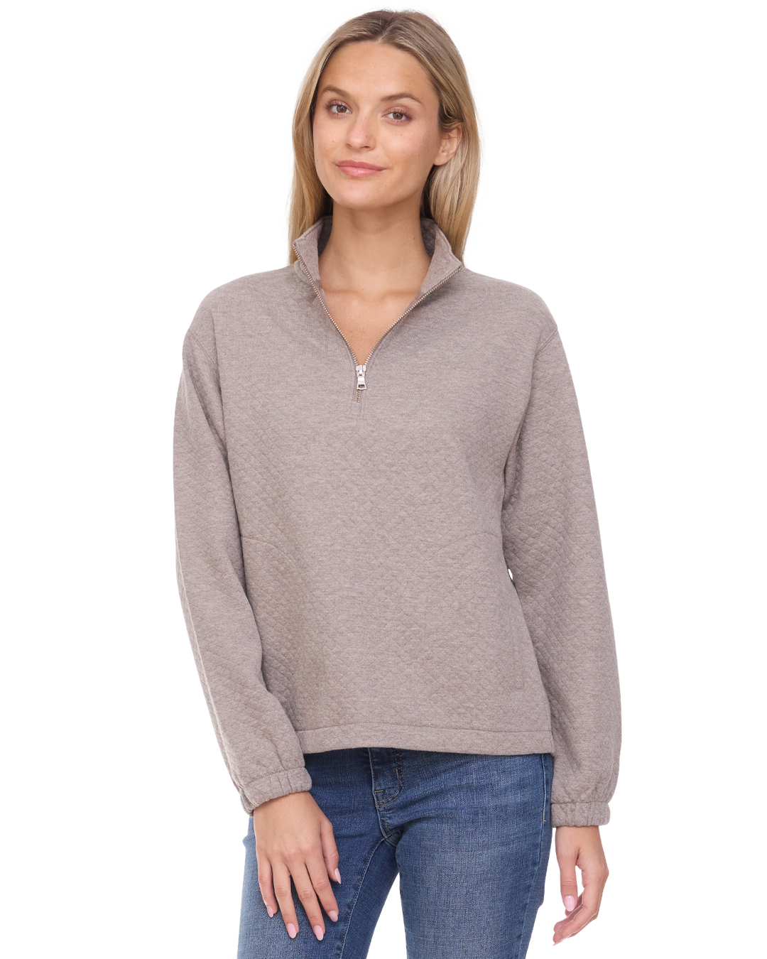 WOMEN'S BRADNER SUPER-SOFT QUILTED 1/4-ZIP