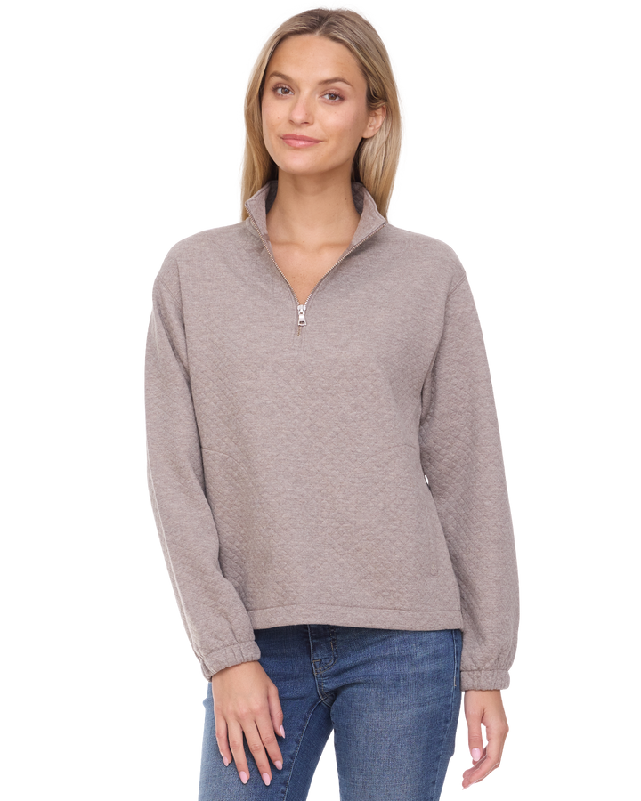 WOMEN'S BRADNER SUPER-SOFT QUILTED 1/4-ZIP