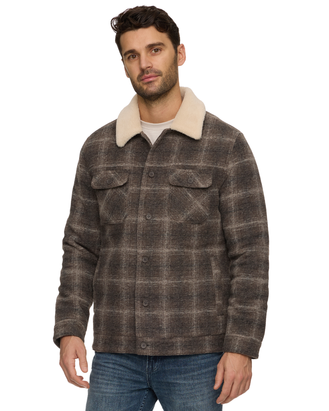 BROOKWOOD SHERPA-LINED JACKET