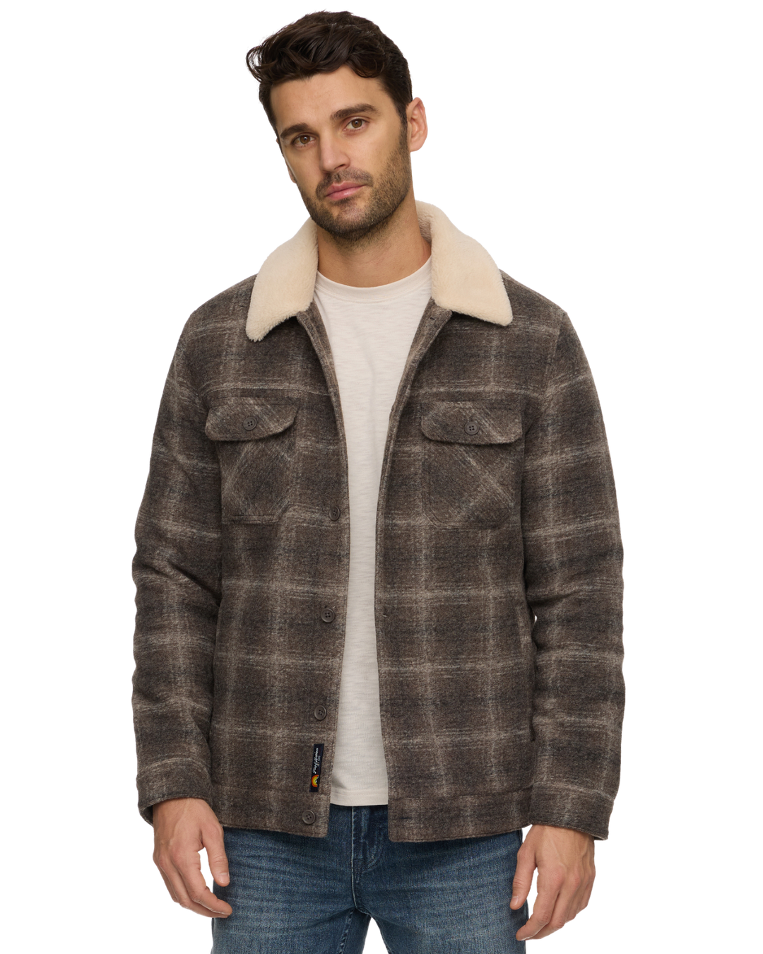 BROOKWOOD SHERPA-LINED JACKET