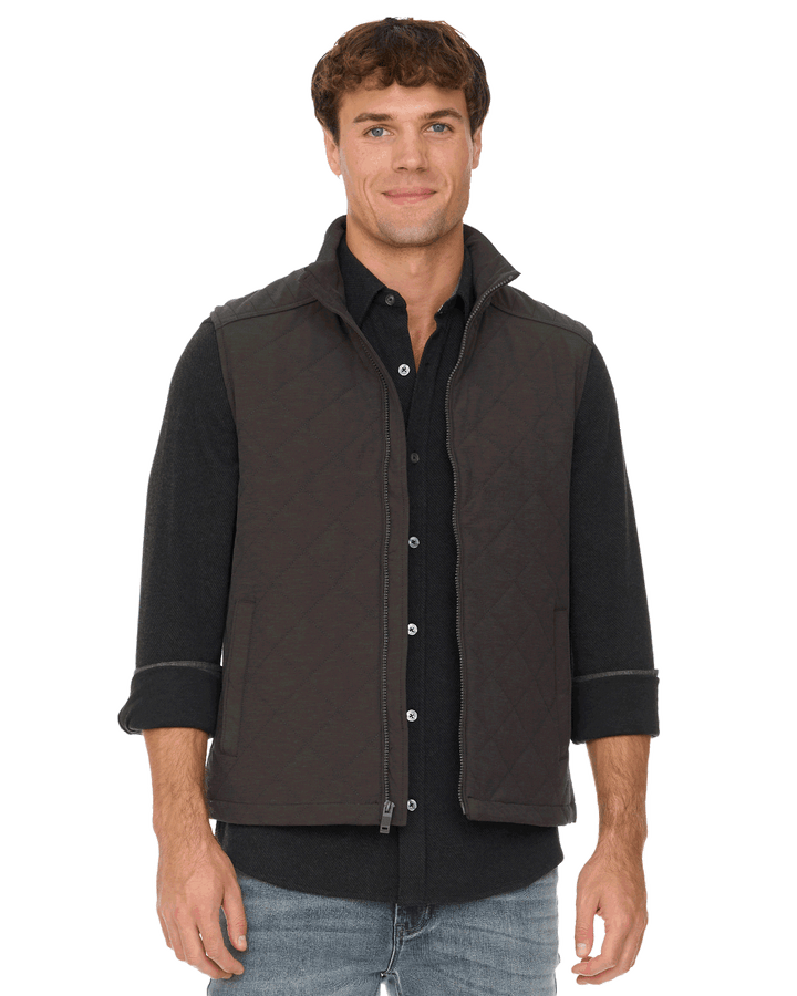 CHAPIN FLANNEL-LINED QUILTED VEST