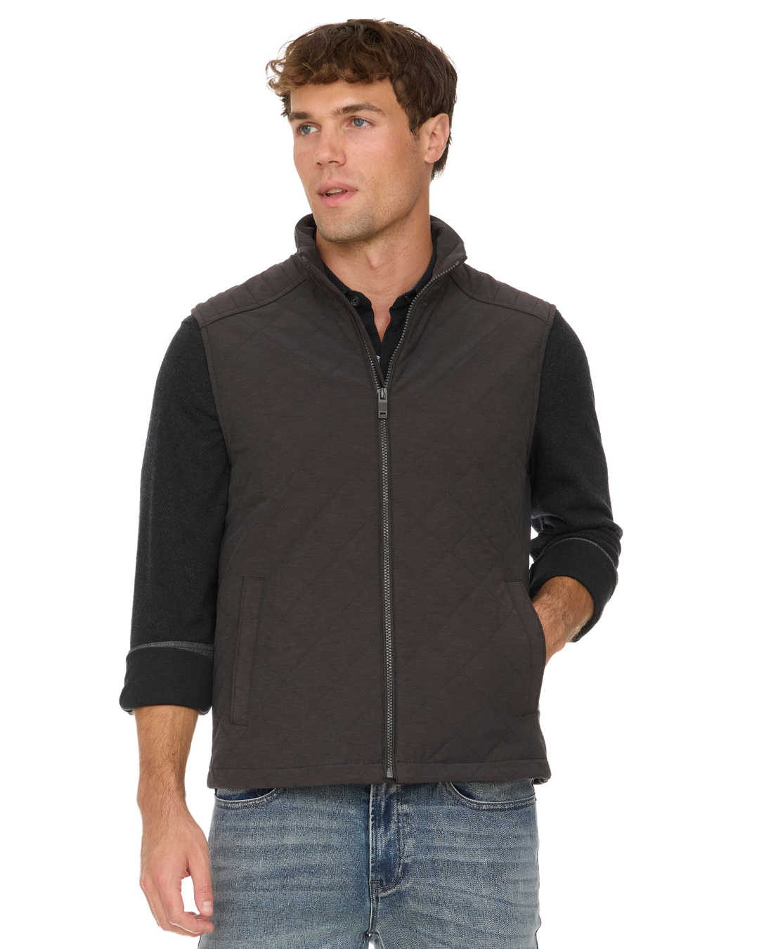 CHAPIN FLANNEL-LINED QUILTED VEST