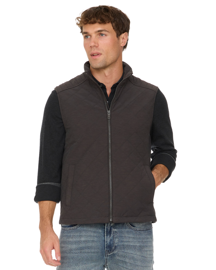 CHAPIN FLANNEL-LINED QUILTED VEST