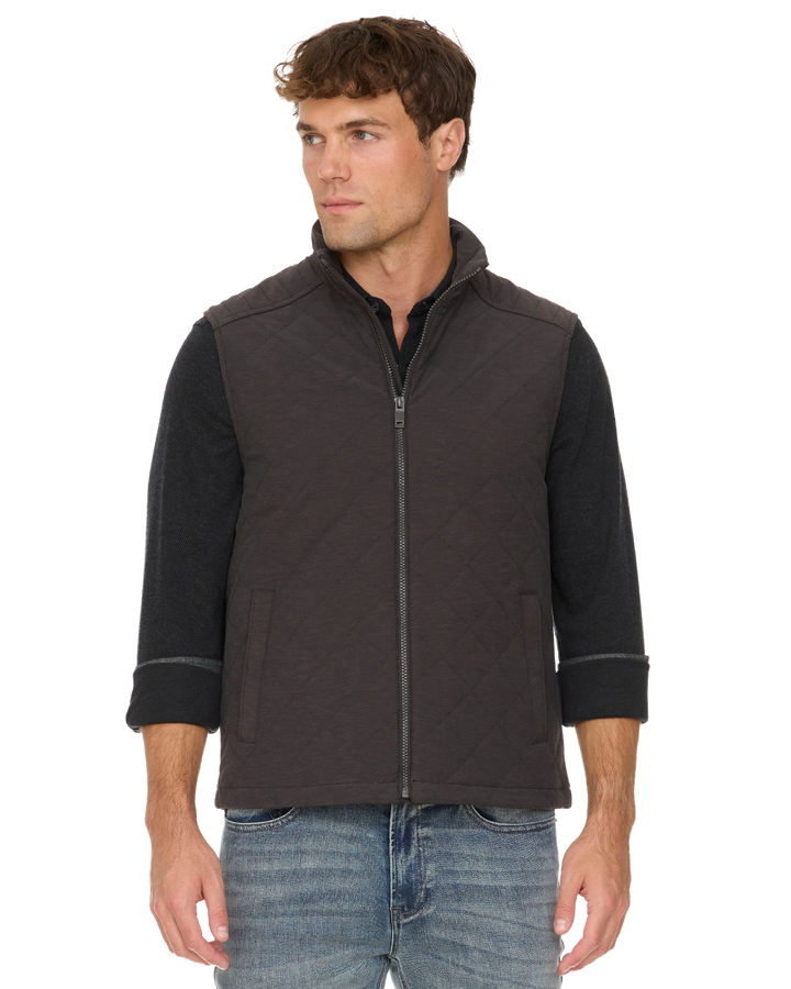 CHAPIN FLANNEL-LINED QUILTED VEST