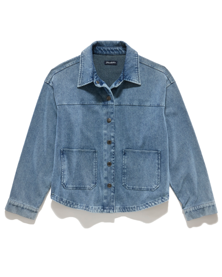 ROSLYN STRETCH DENIM SHIRT JACKET