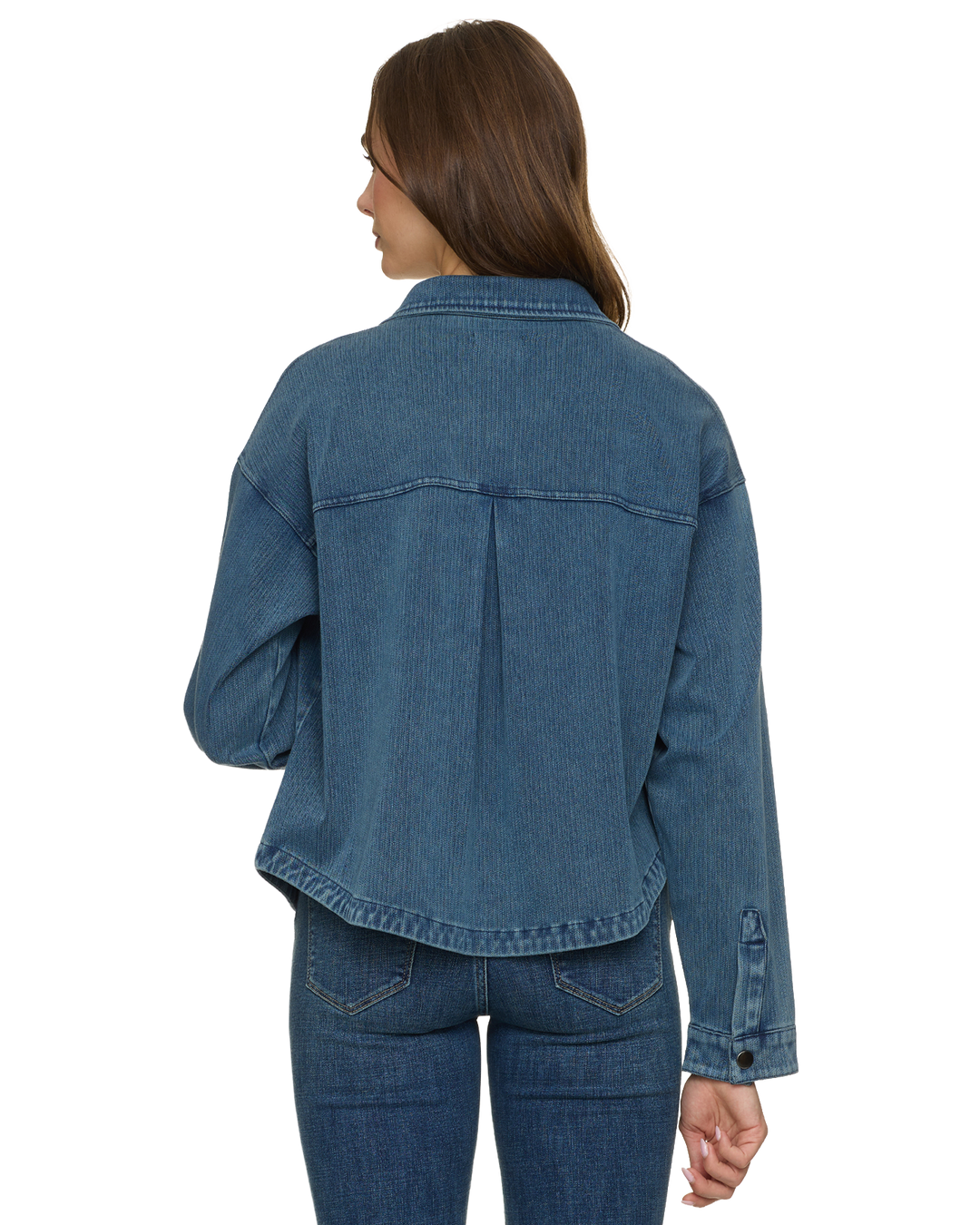 ROSLYN STRETCH DENIM SHIRT JACKET
