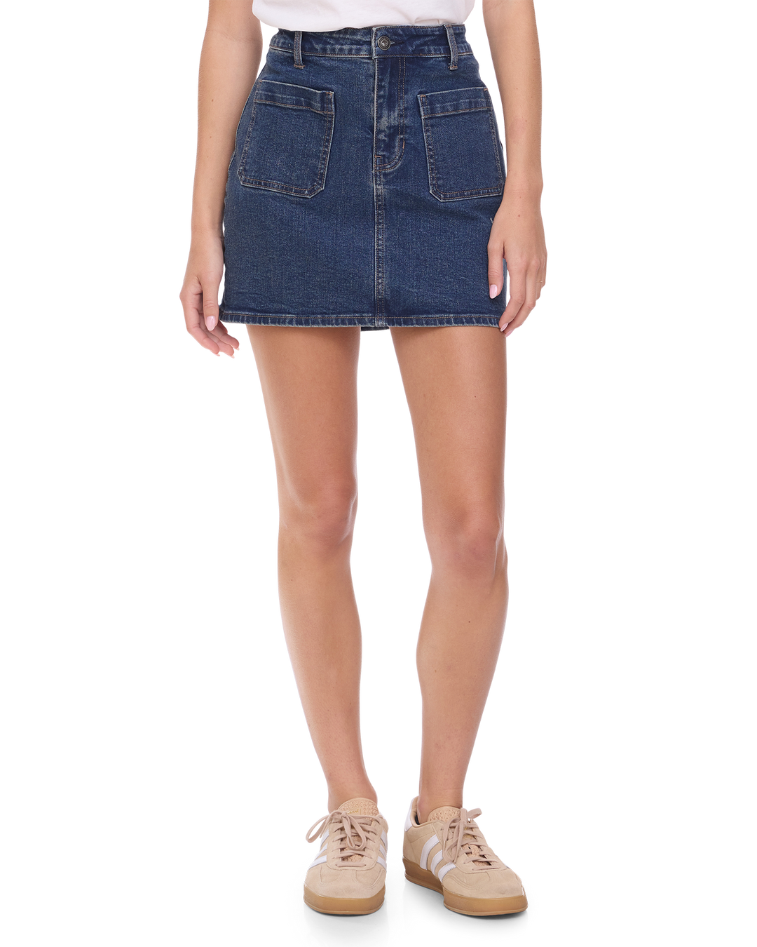 CARMEL DENIM MINI SKIRT