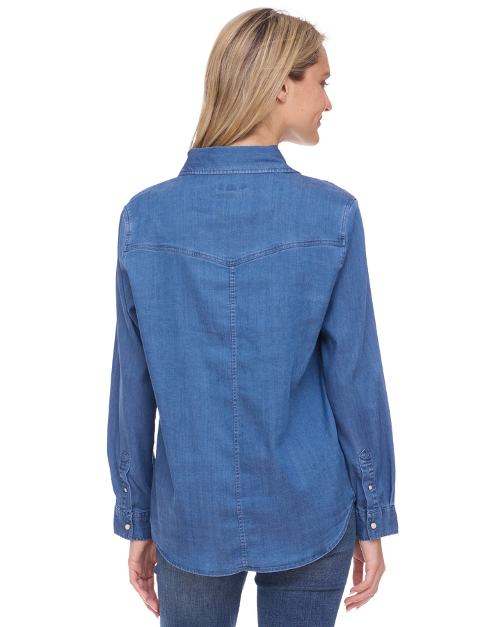 MAGNOLIA WESTERN STRETCH CHAMBRAY SHIRT