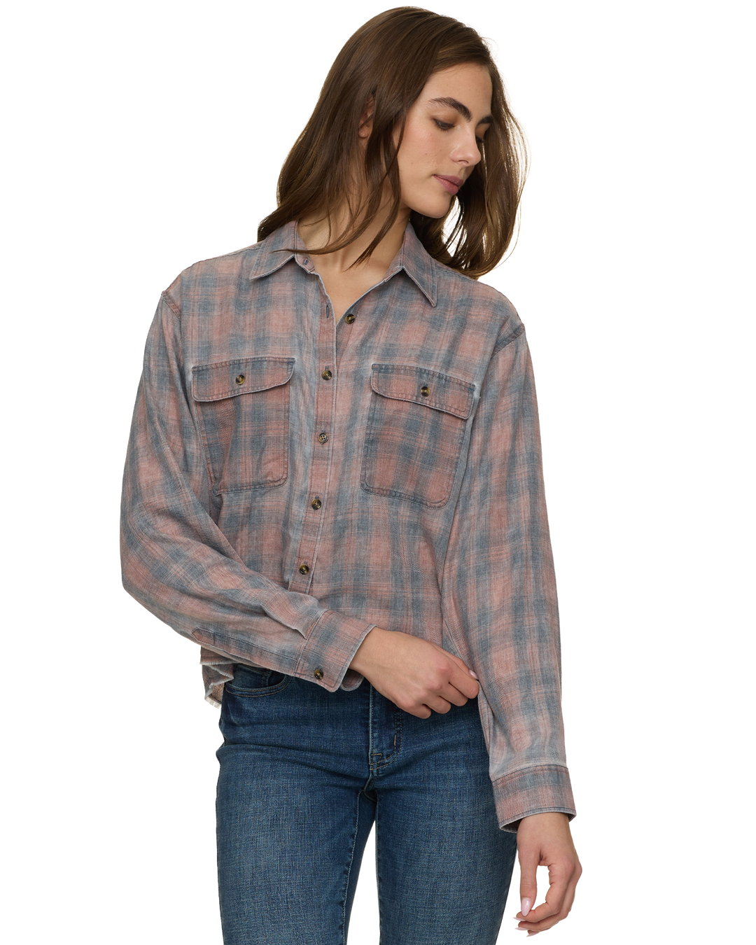 ROSEVILLE VINTAGE SOFT CROP SHIRT