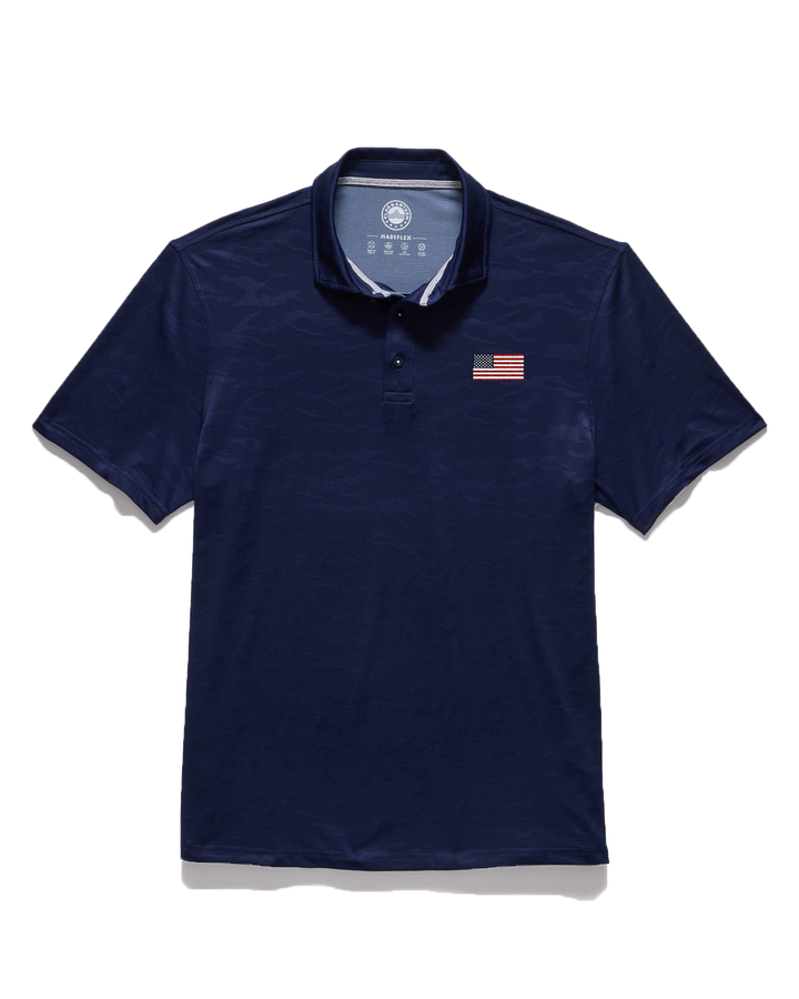 ARCADIA FLAG CAMO PERFORMANCE POLO