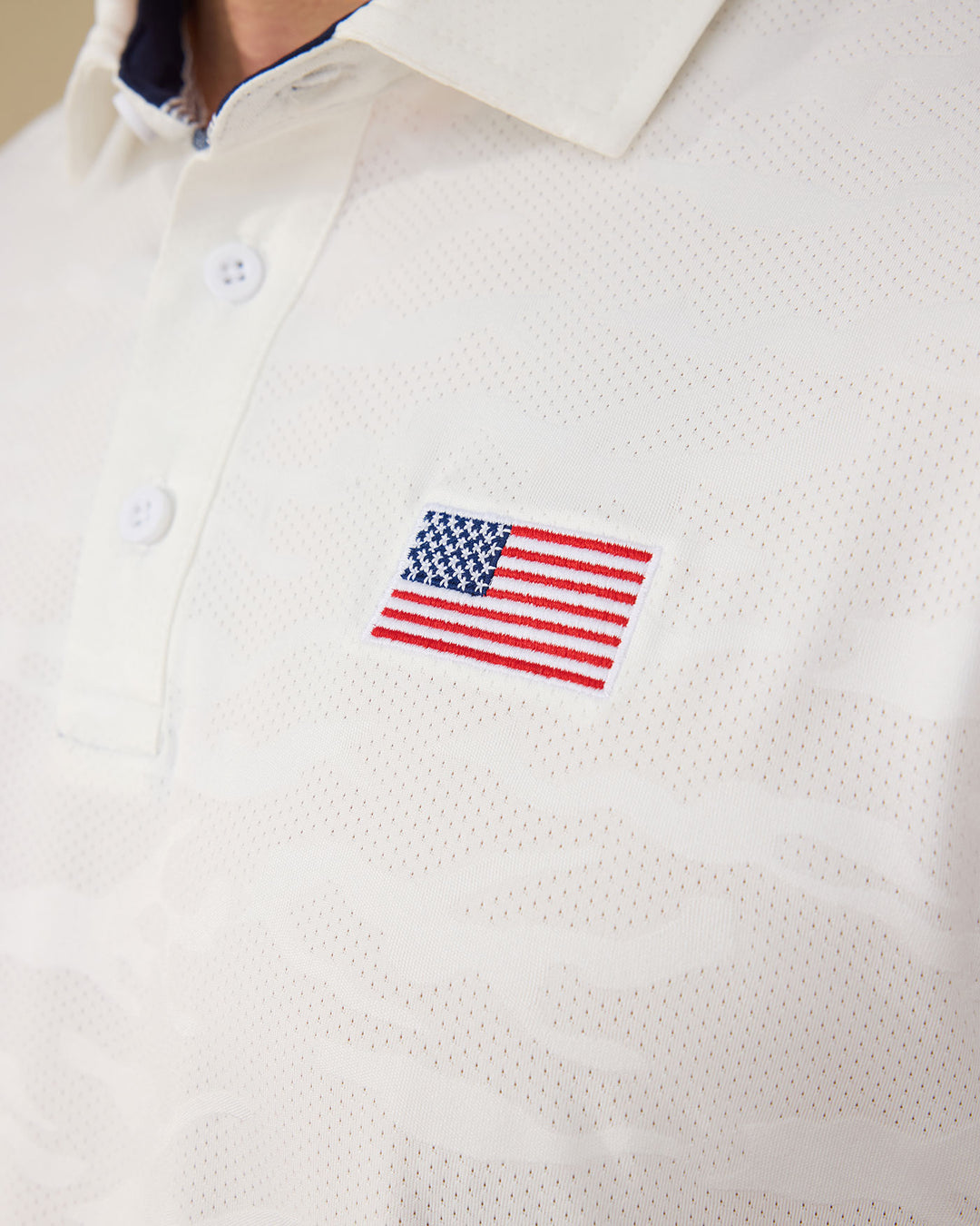 ARCADIA FLAG CAMO PERFORMANCE POLO