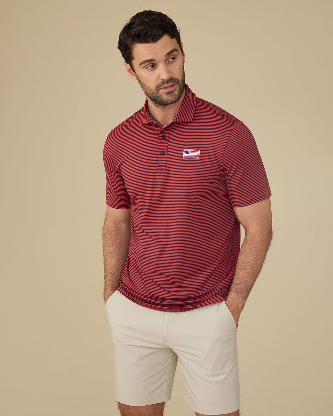 NAPLES FLAG PERFORMANCE POLO