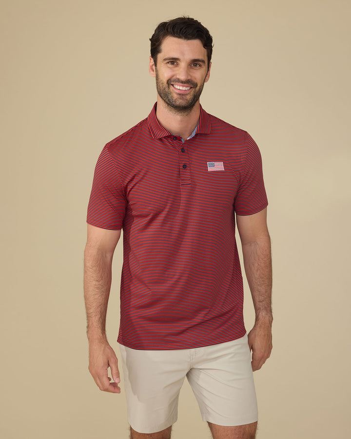 NAPLES FLAG PERFORMANCE POLO