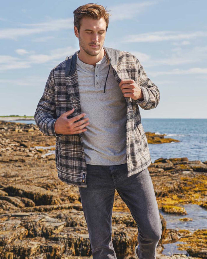 ESSENTIAL STRETCH COMFORT LS HENLEY