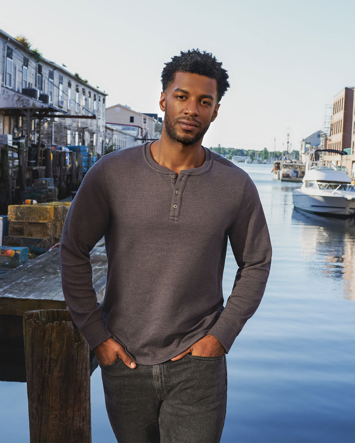 CHATSWORTH SOFT WAFFLE HENLEY