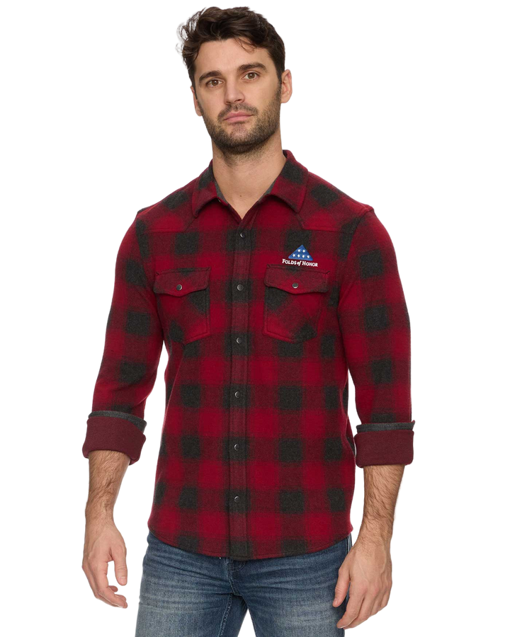 FOLDS OF HONOR 2025 HERO STRETCH FLANNEL SHIRT