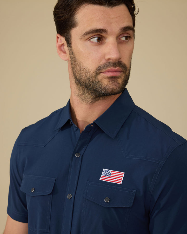 UPF FLAG PERFORMANCE WESTERN SHIRT