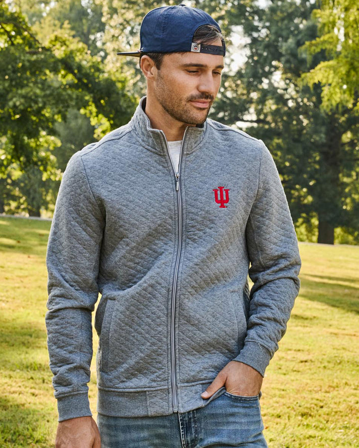 INDIANA ALLOWAY QUILTED FULL-ZIP MOCK NECK JACKET