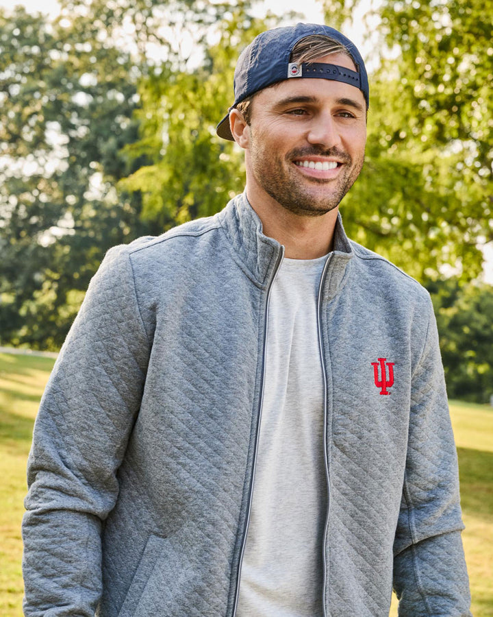 INDIANA ALLOWAY QUILTED FULL-ZIP MOCK NECK JACKET