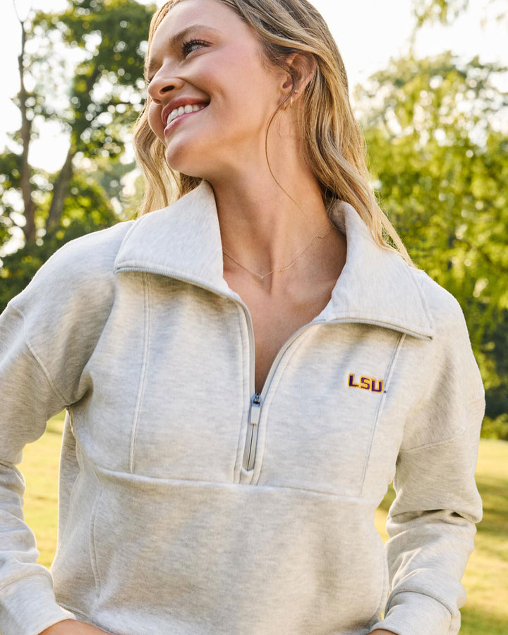 LSU SUPER SOFT PLUSH 1/2-ZIP