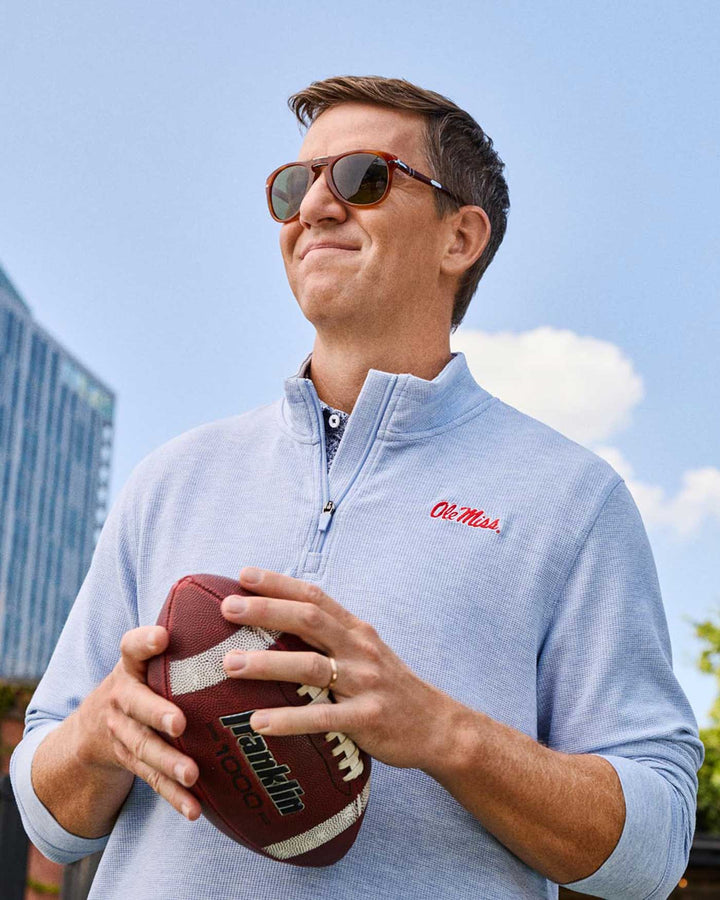 OLE MISS SUMMIT SUPER SOFT 1/4-ZIP